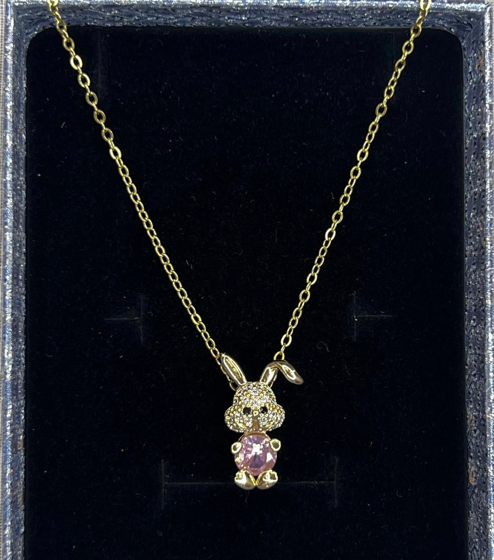 Bunny Blush Charm Pendant