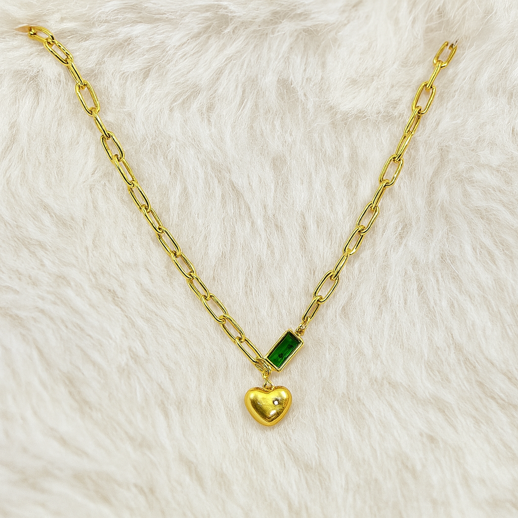 Emerald Heart Pendant