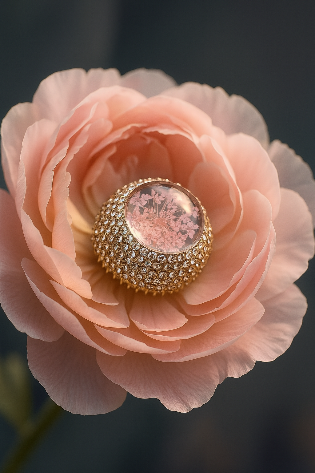 Floral Dome Statement Ring