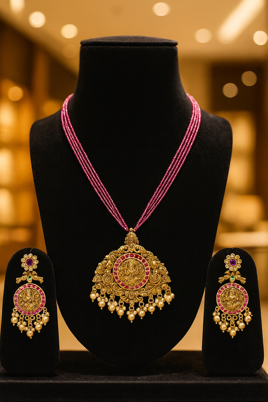 Rani Maharani Temple Glam Set
