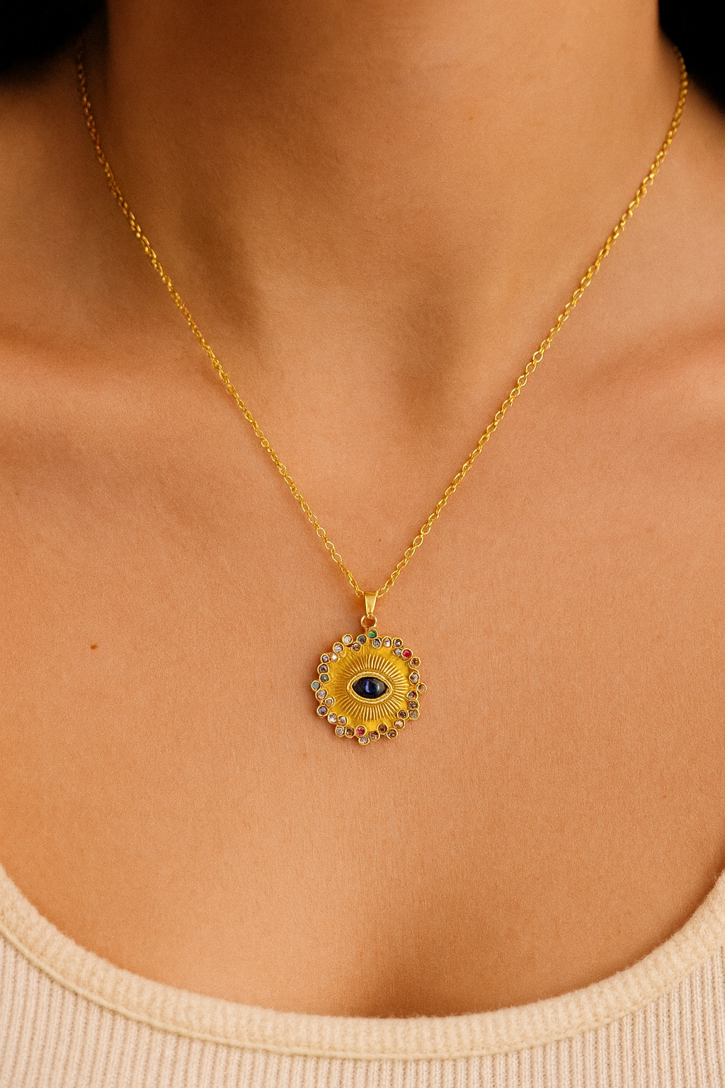Eternal Aura Evil Eye Pendant