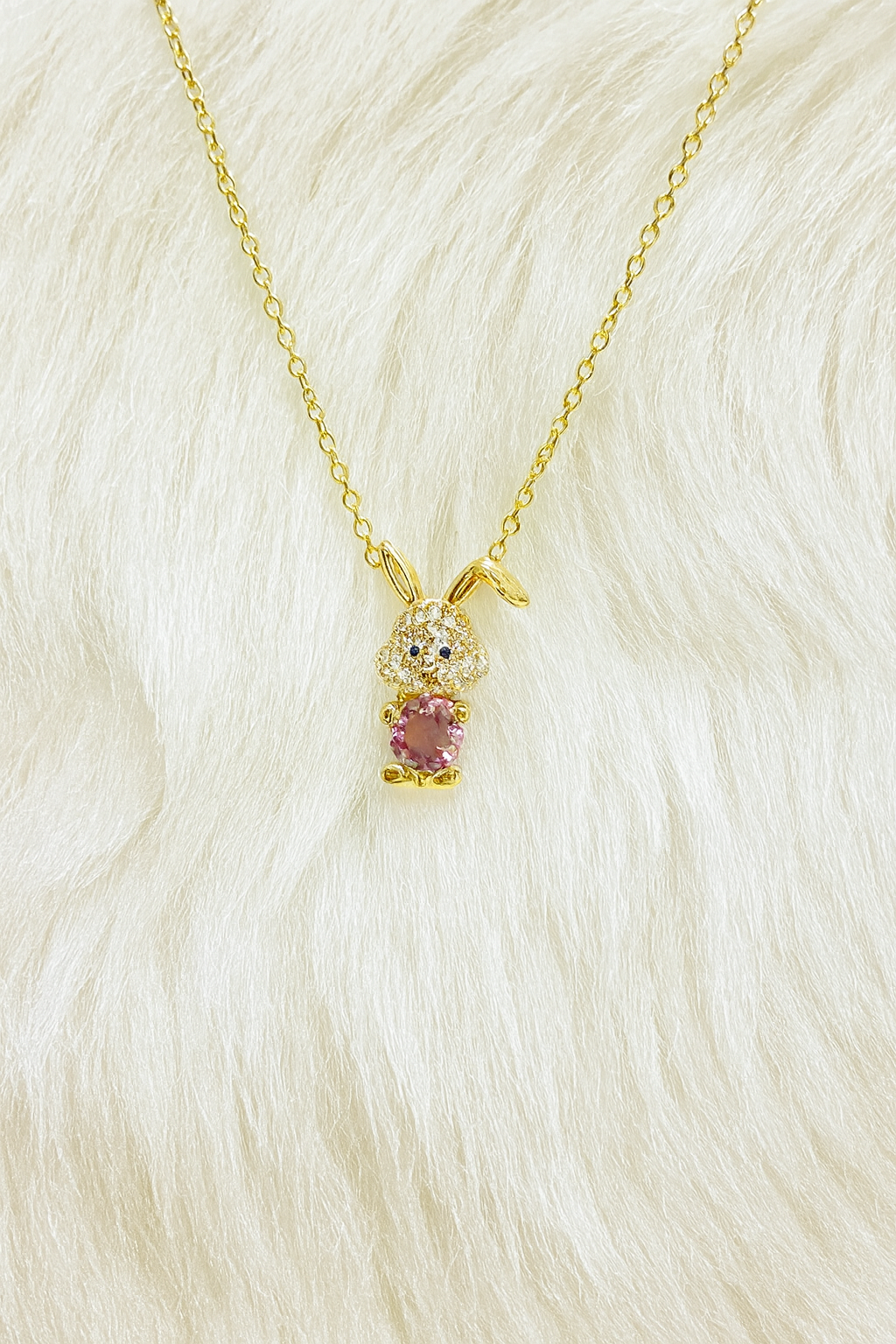Bunny Blush Charm Pendant