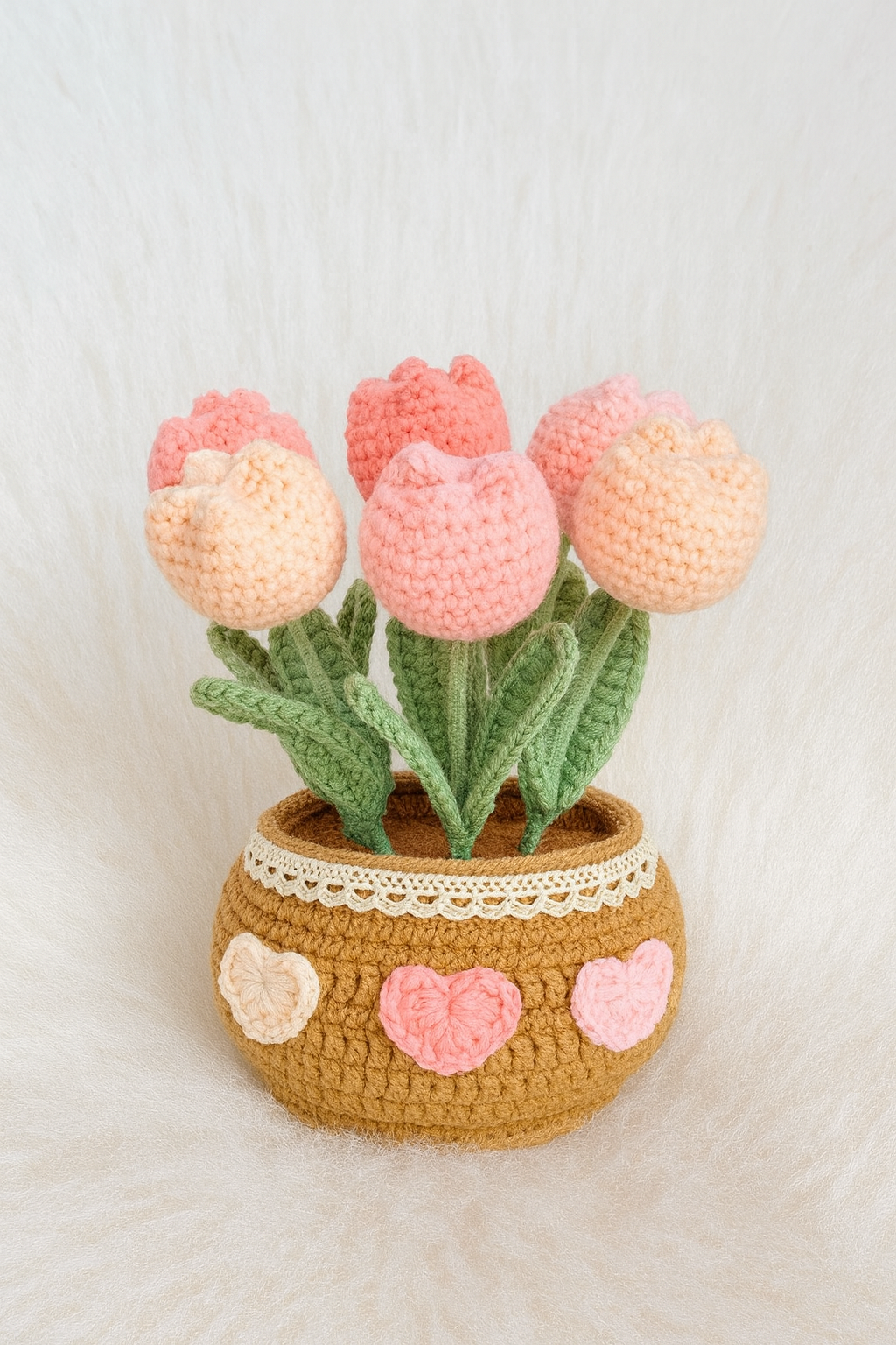 Heart Tulip Pot