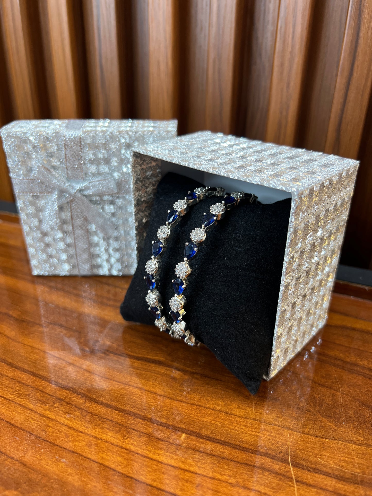 Ocean Sapphire Elegance Bangles