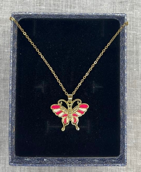 FlutterGlow Butterfly Pendant