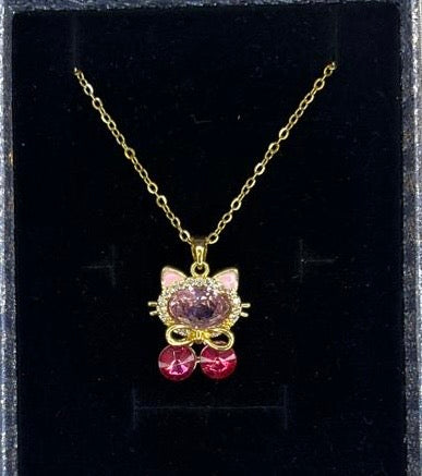 Cherry Kitty Glam Pendant