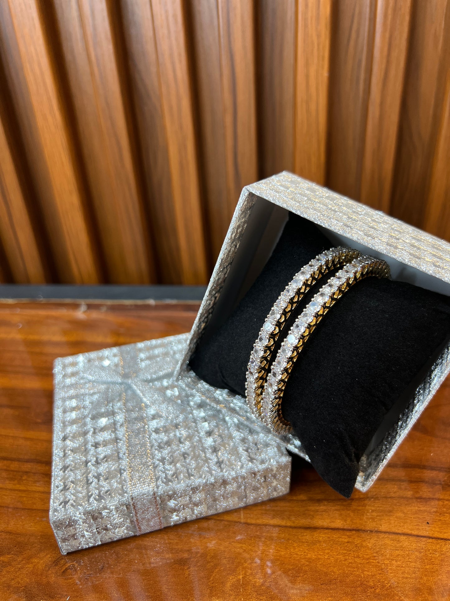 Diamond Drama Duo Bangles