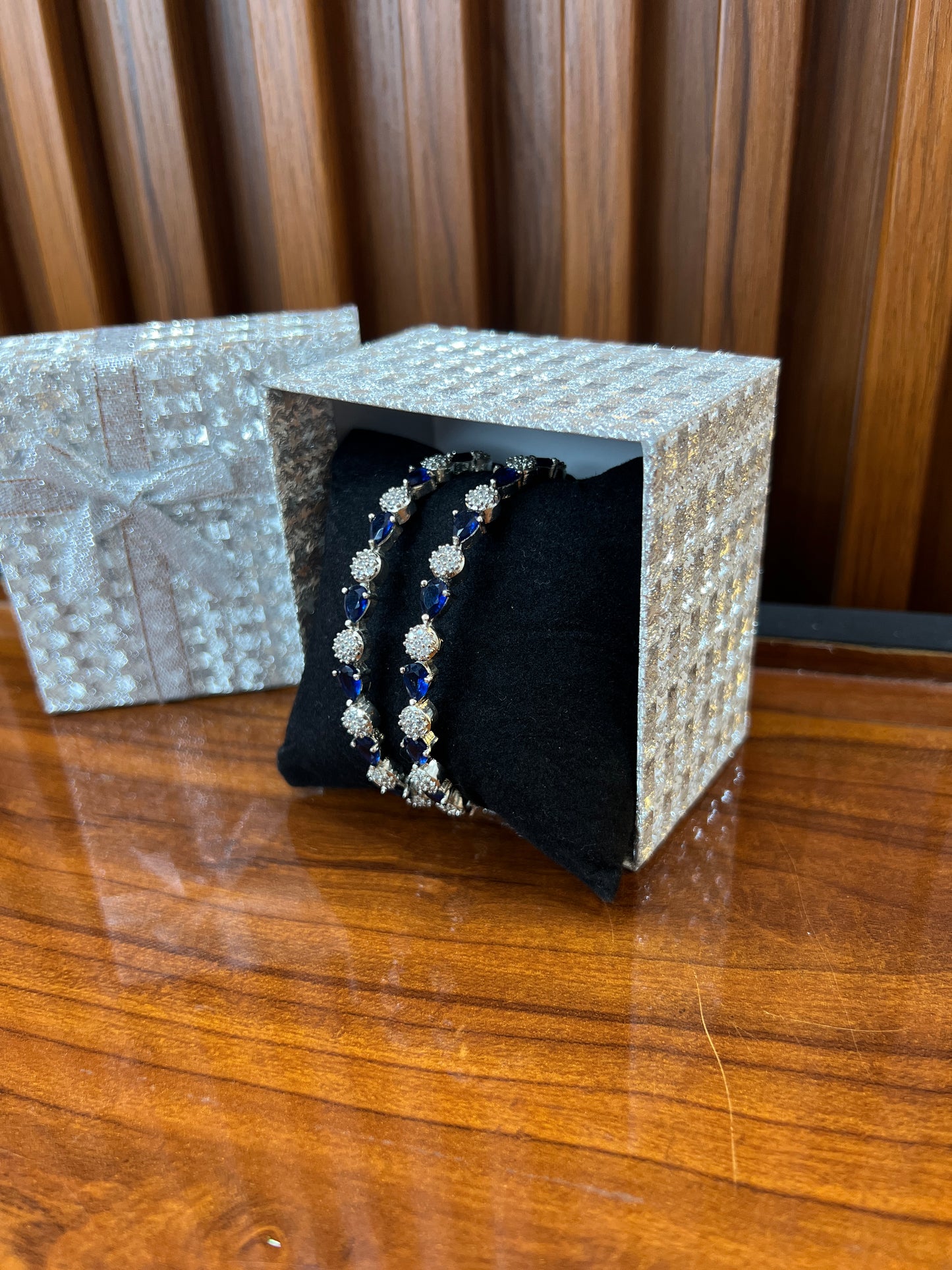 Ocean Sapphire Elegance Bangles