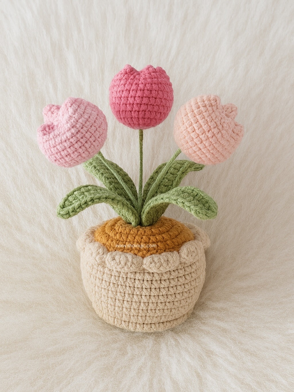 Pink Blossom Tulip Pot