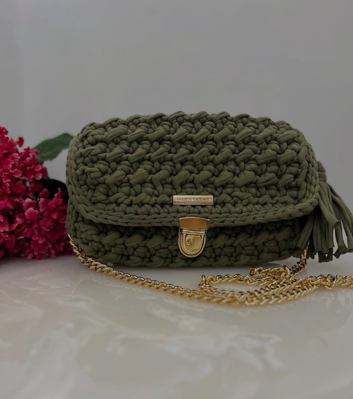 Olive Green Sling Bag