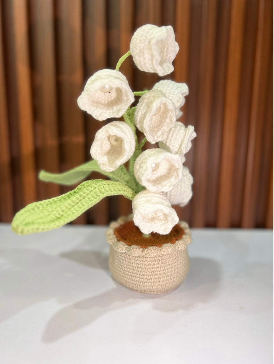 White Lily of The Valley Pot