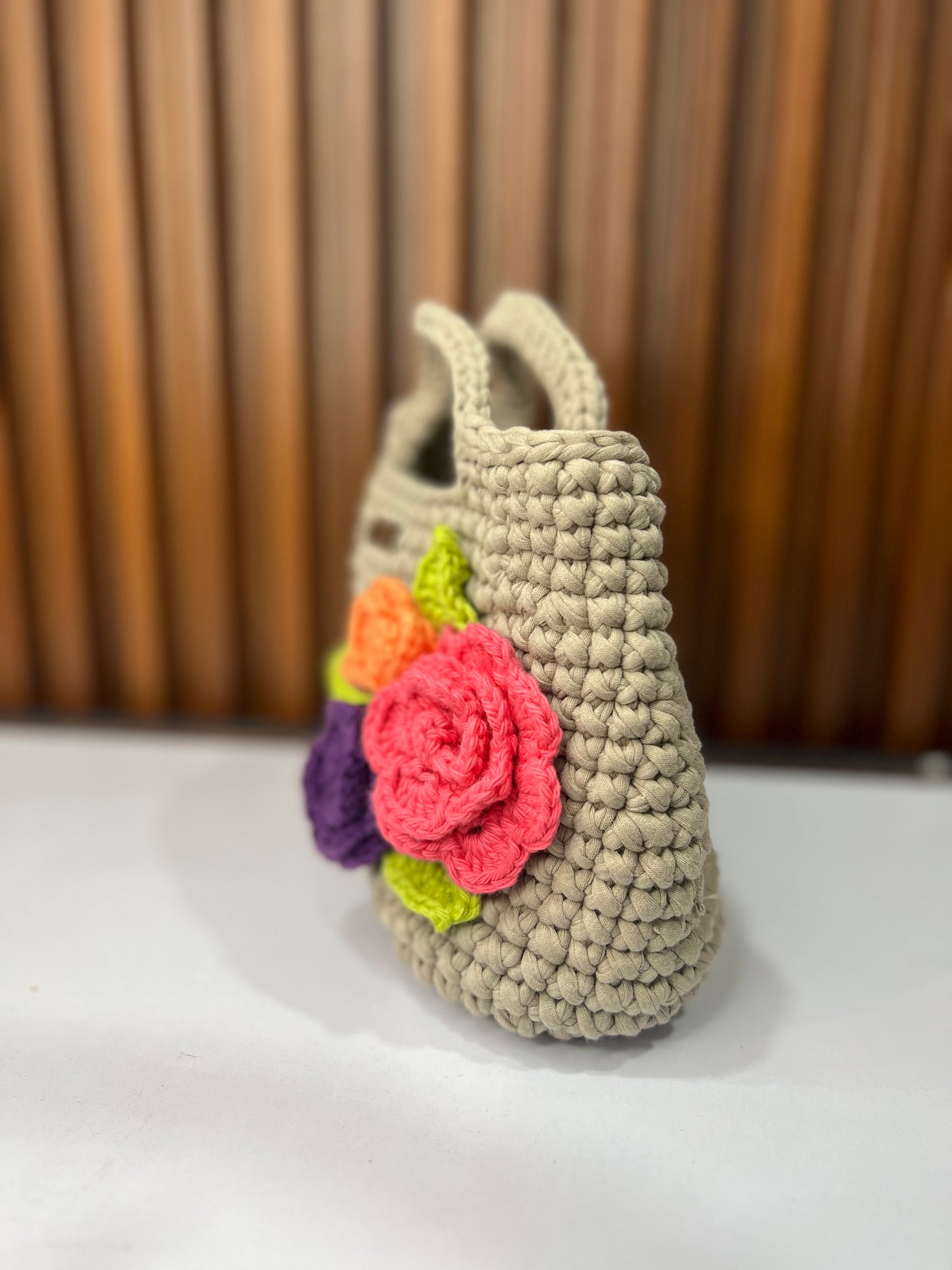 Handmade Floral Charm Bag