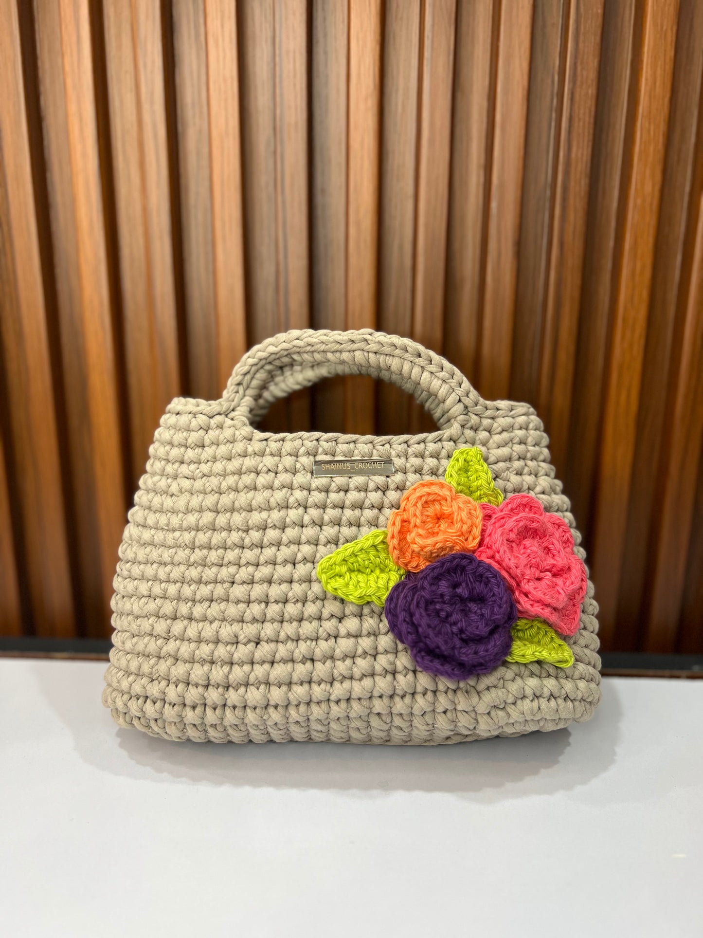 Handmade Floral Charm Bag