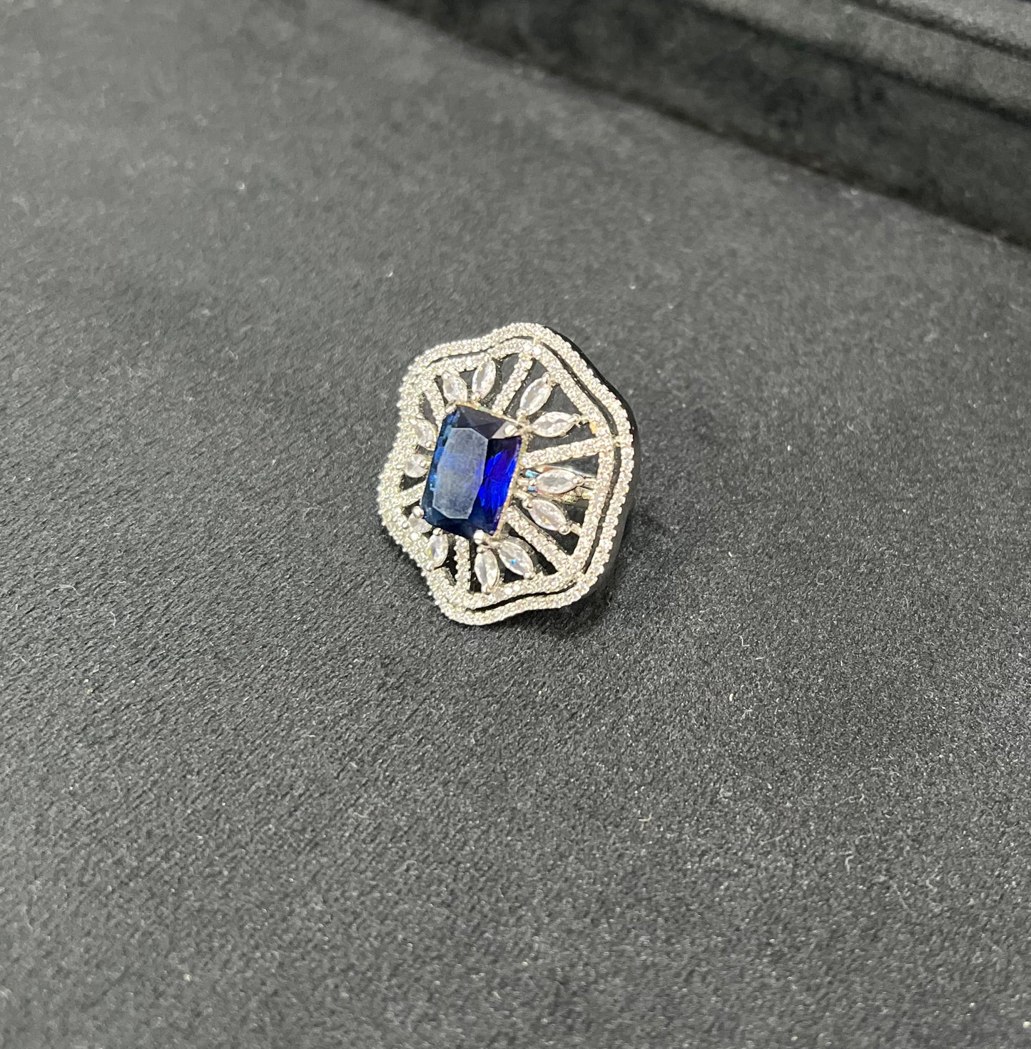 Celestial Sapphire Radiance Ring
