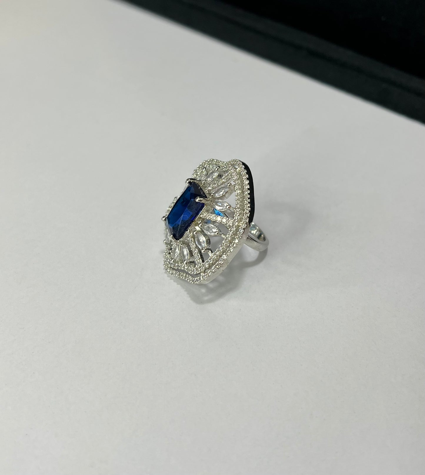 Celestial Sapphire Radiance Ring