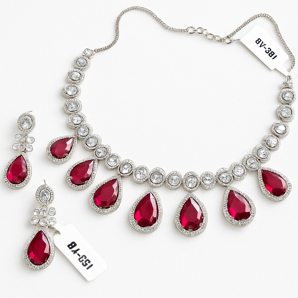 Ruby Royale Necklace Set