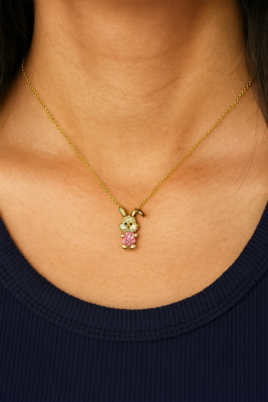 Bunny Blush Charm Pendant