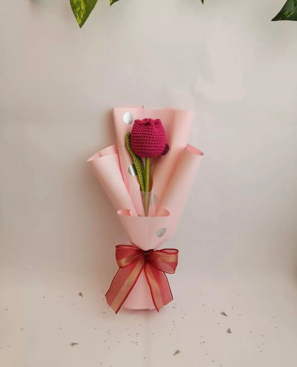 Crochet Rose Tulip Bouquet