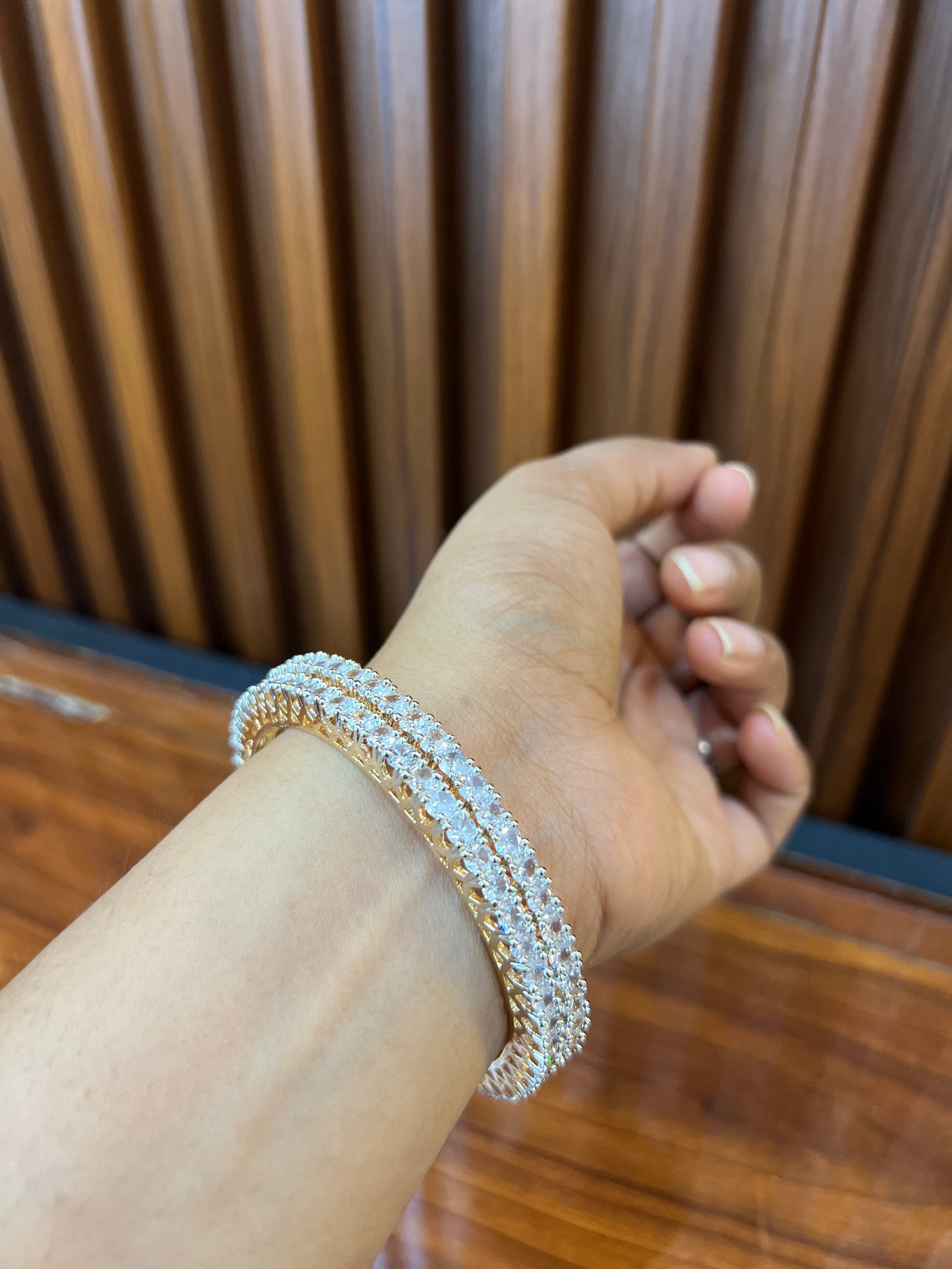 Diamond Drama Duo Bangles