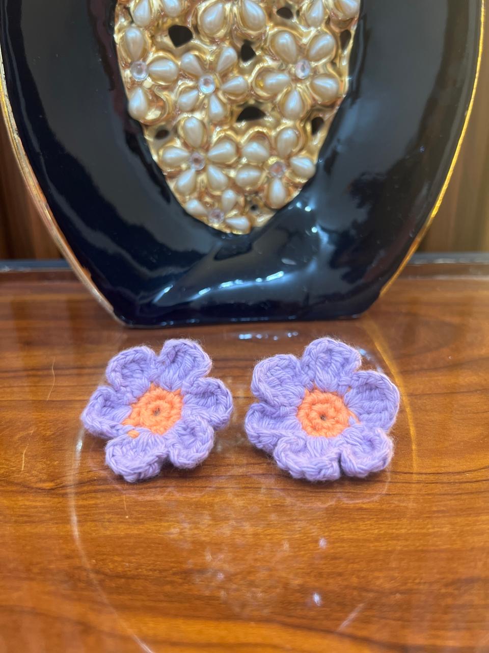 Lavender Bloom Crochet Clip