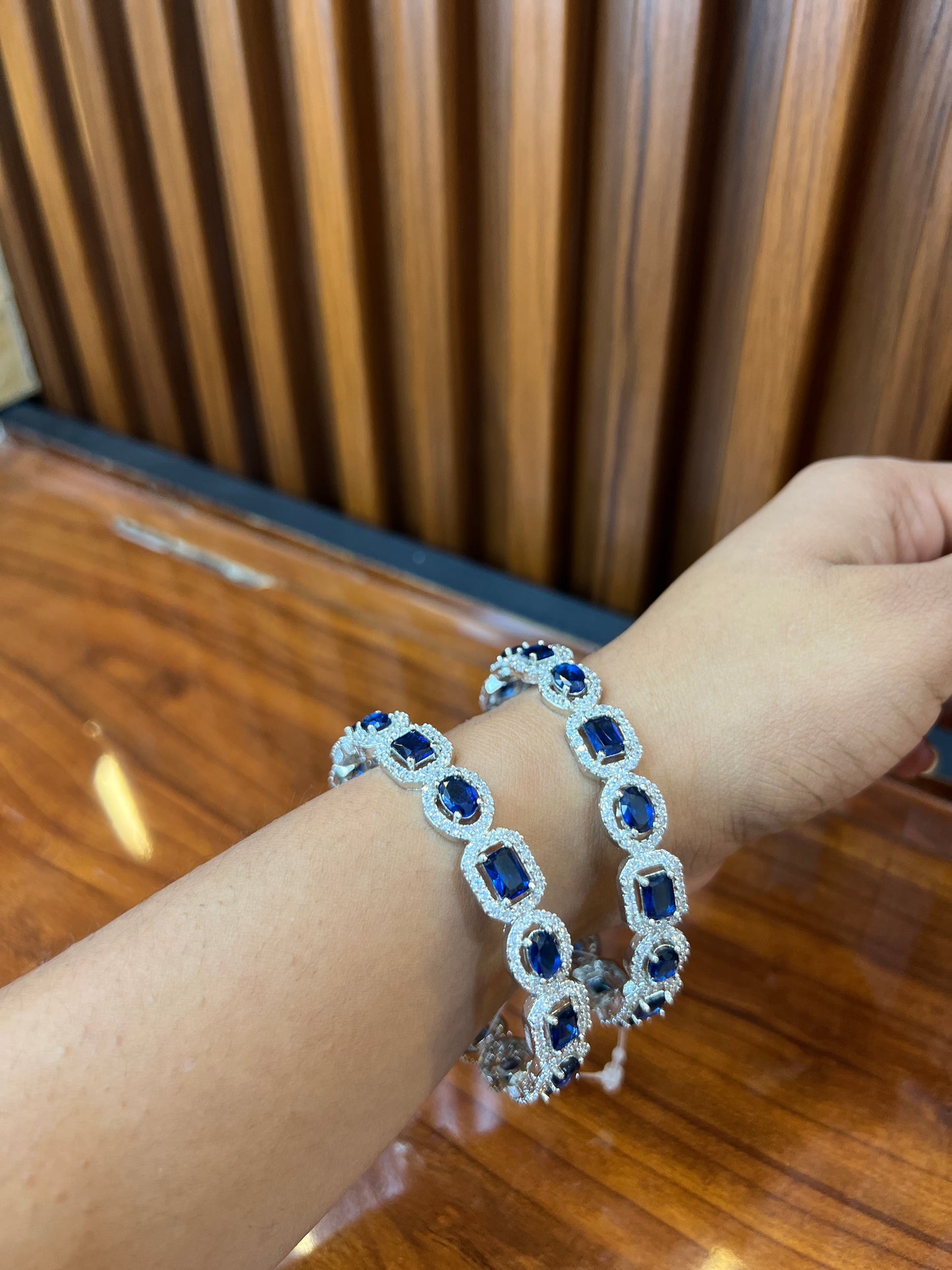 Midnight Sapphire Luxe Bangles