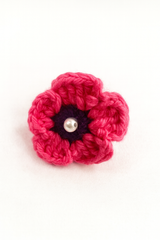 Timeless Blossom Crochet Ring