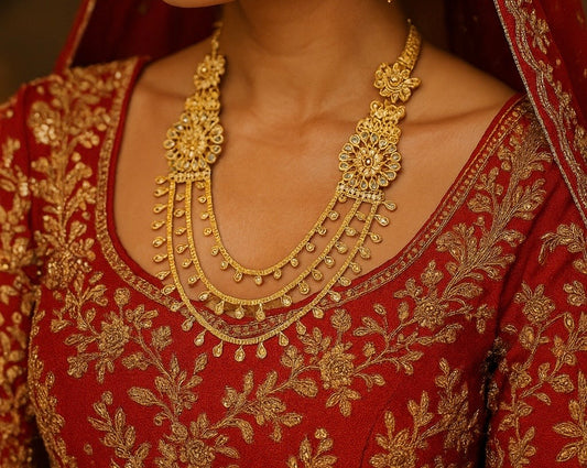 Triple Layered Drama Necklace Set