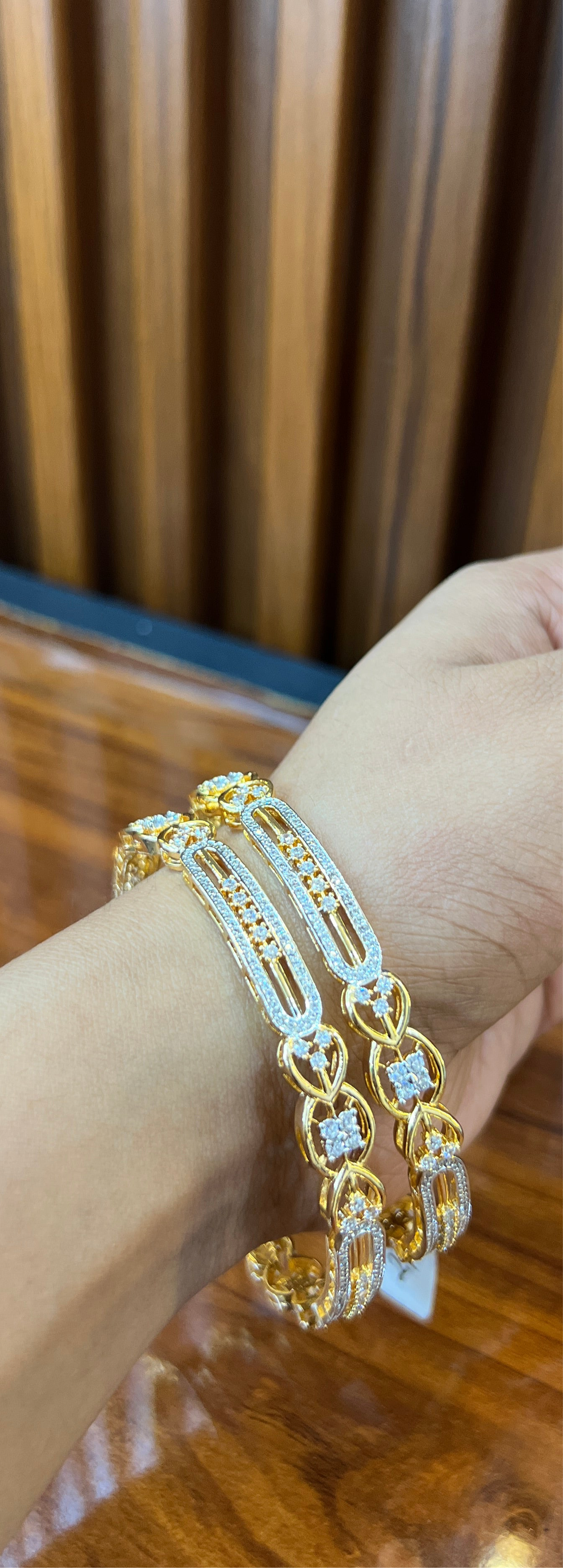 Royal Radiance Gold-Tone Bangles