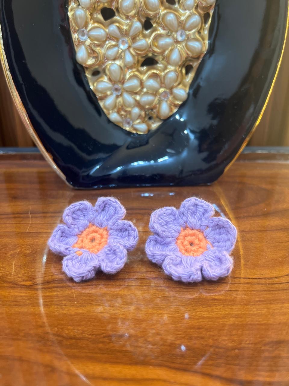 Lavender Bloom Crochet Clip