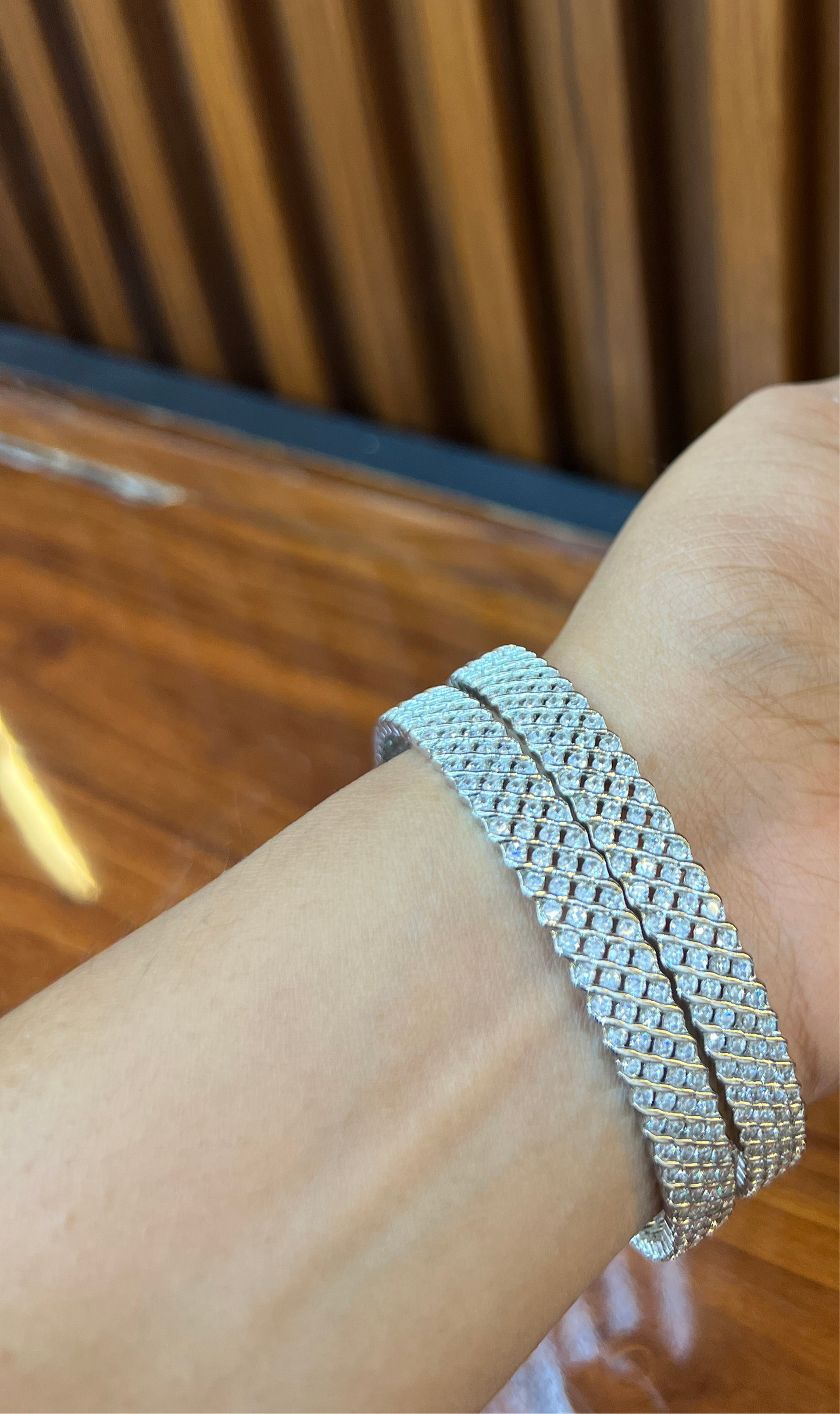 Diamond Drape Bangles