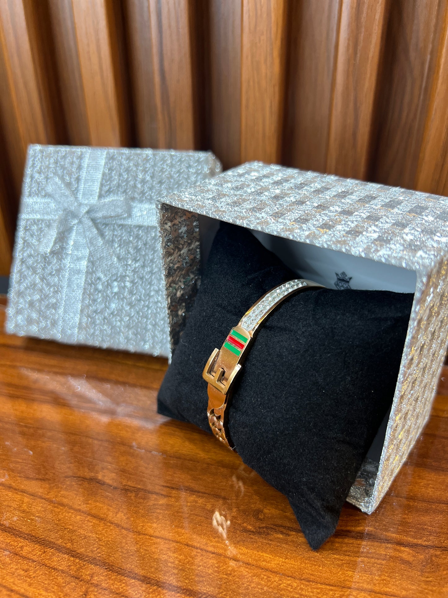 Elite Gold-Plated Belt Buckle Bracelet
