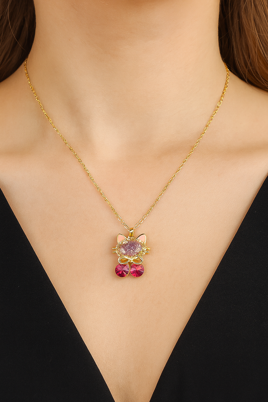 Cherry Kitty Glam Pendant