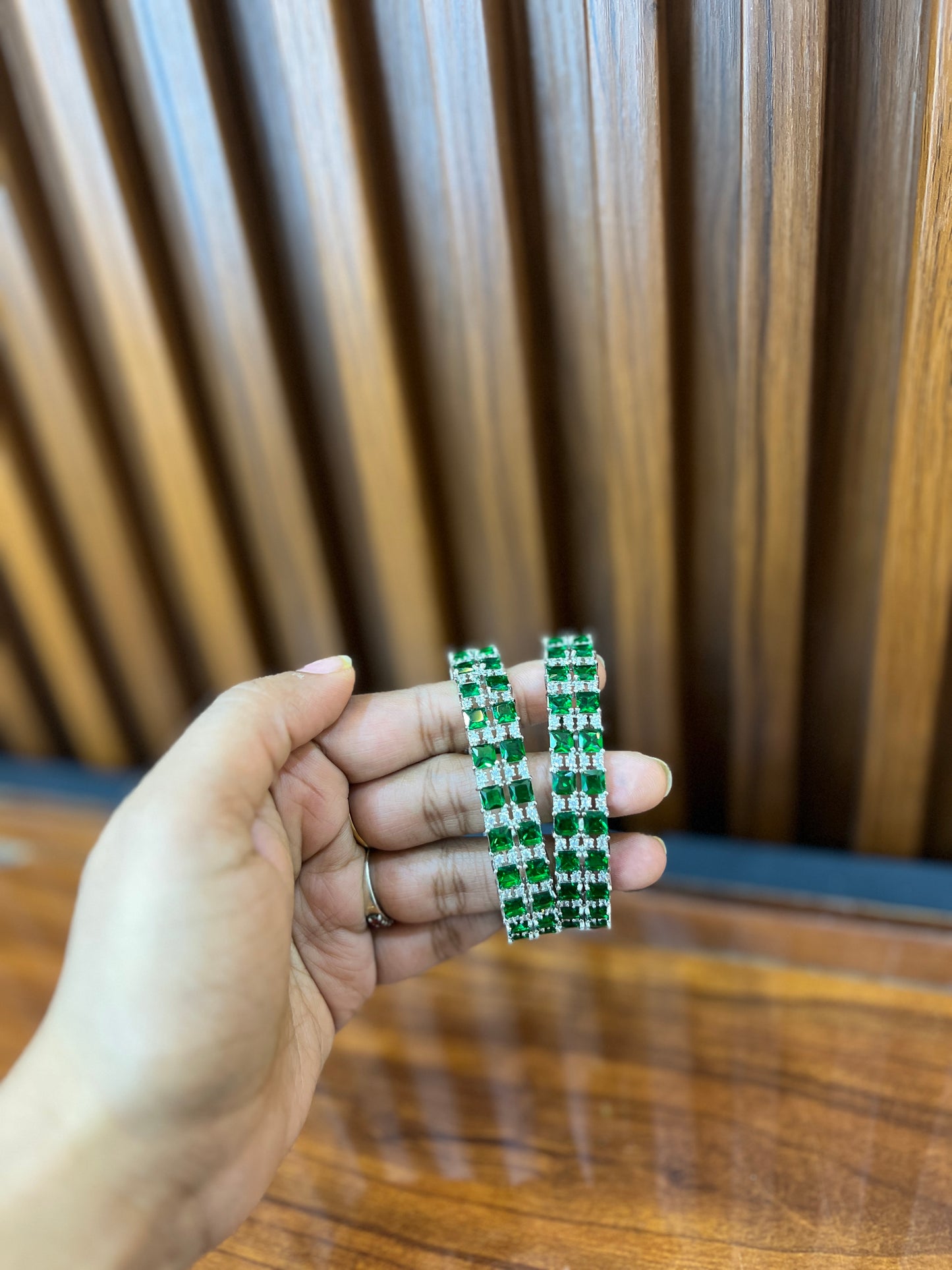 Emerald Envy Bangles