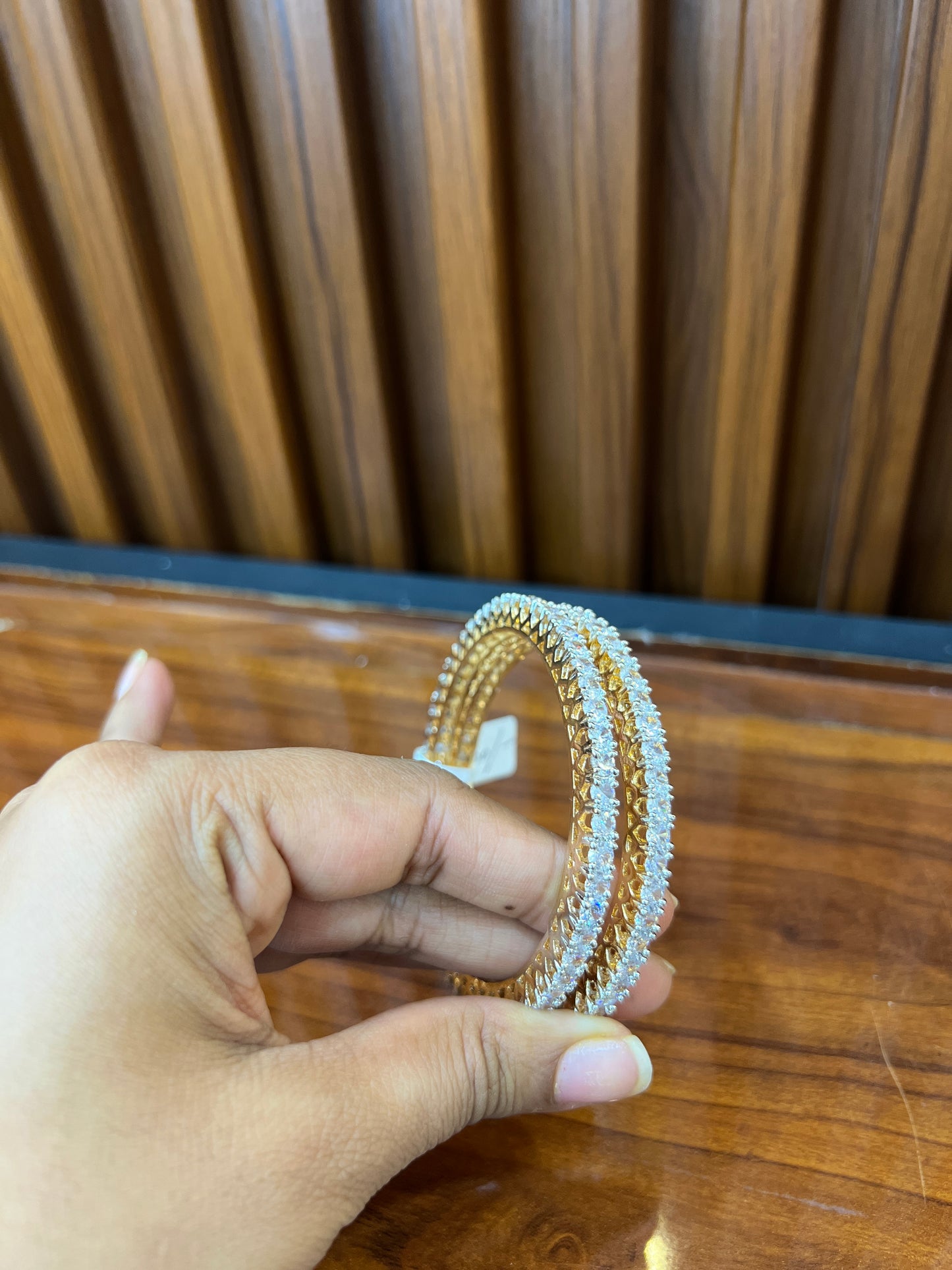 Diamond Drama Duo Bangles