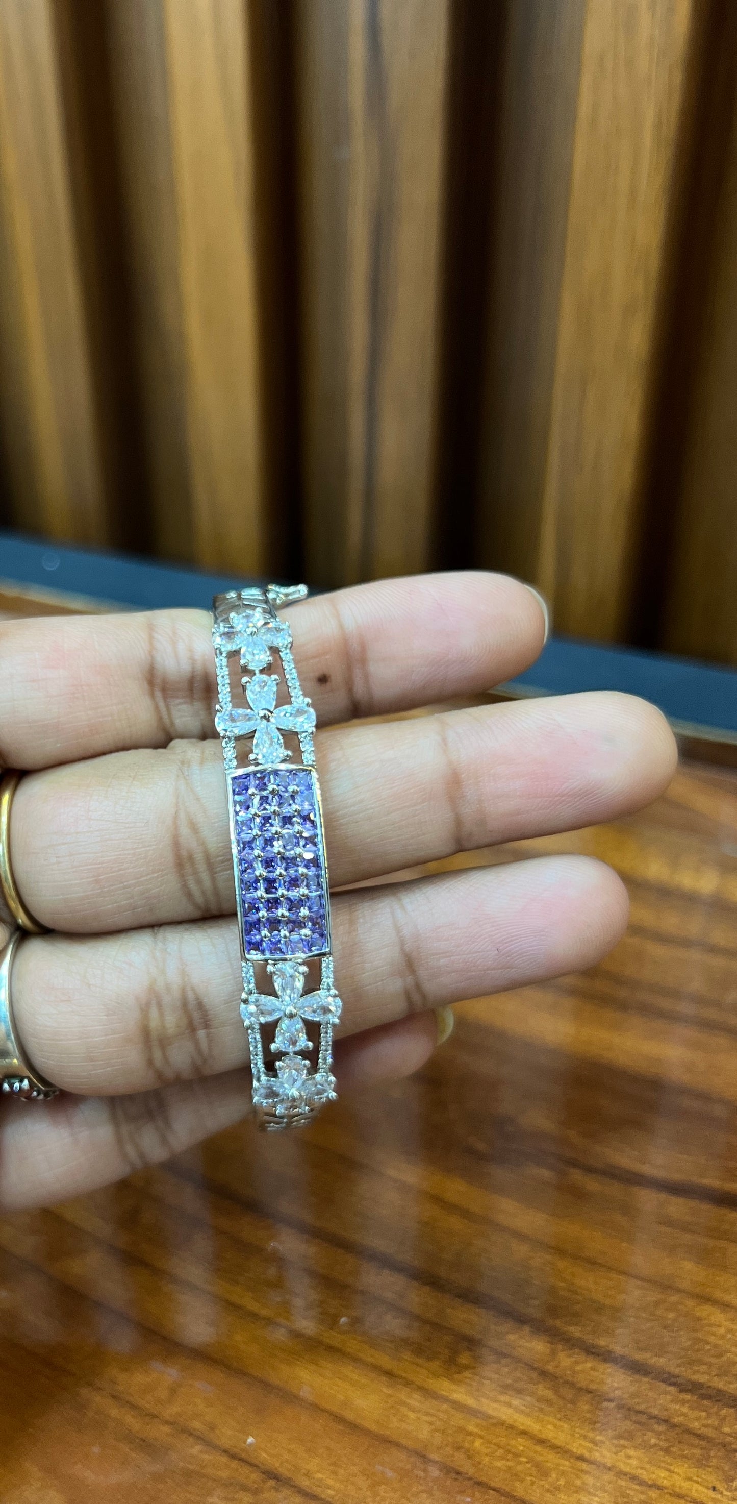 Lavender Sparkle Butterfly Bracelet