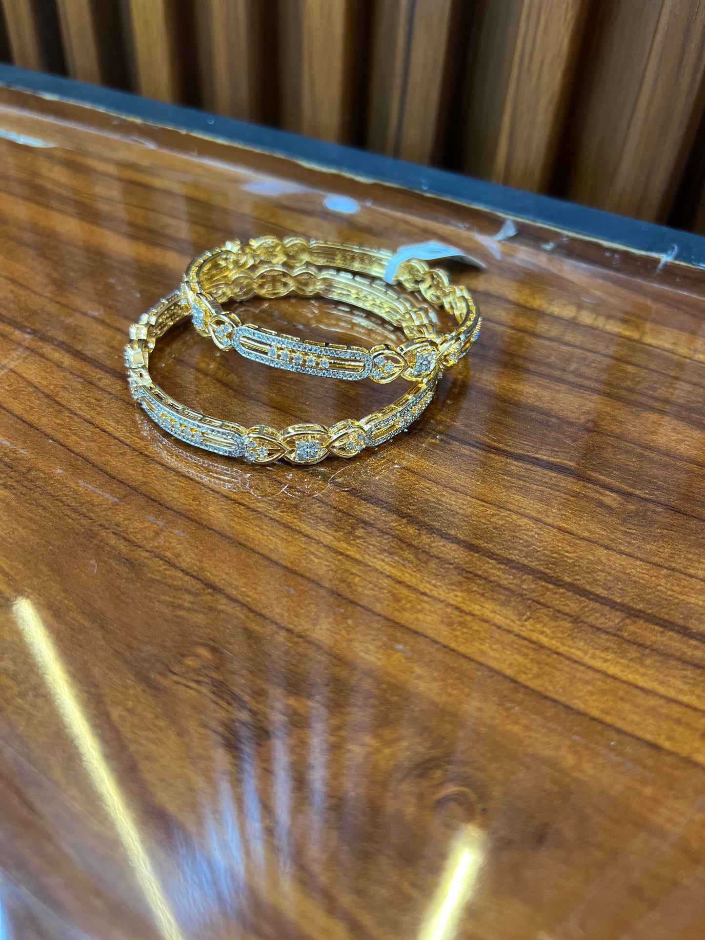 Royal Radiance Gold-Tone Bangles