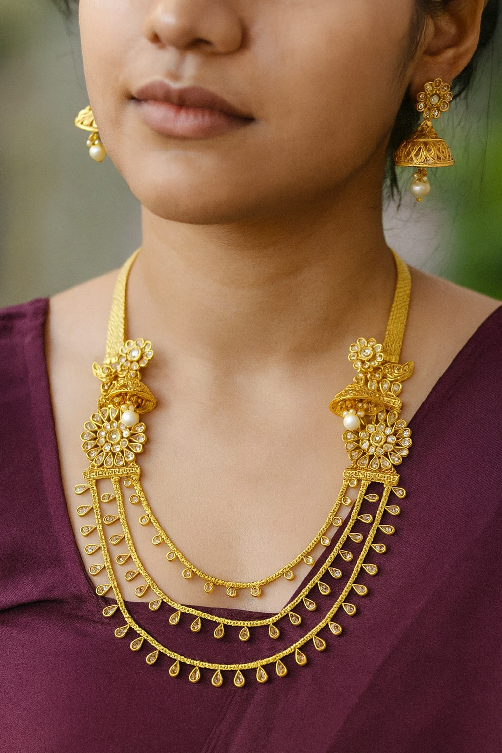 Triple Layered Drama Necklace Set