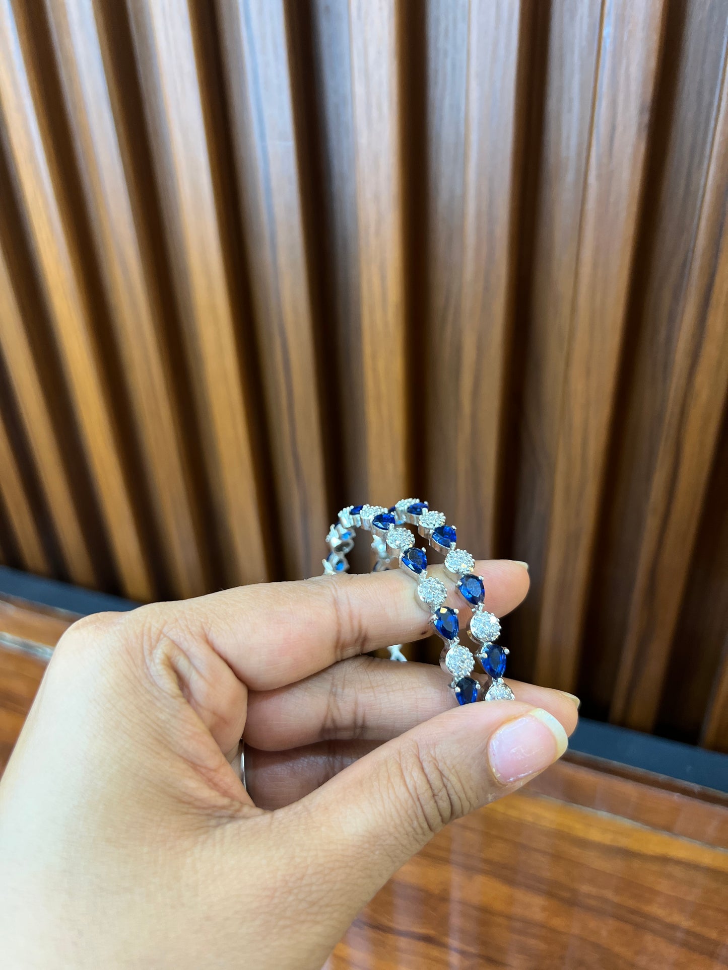 Ocean Sapphire Elegance Bangles