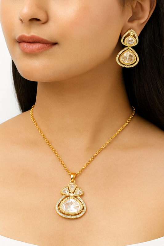 Crystal Glow Pendant Set