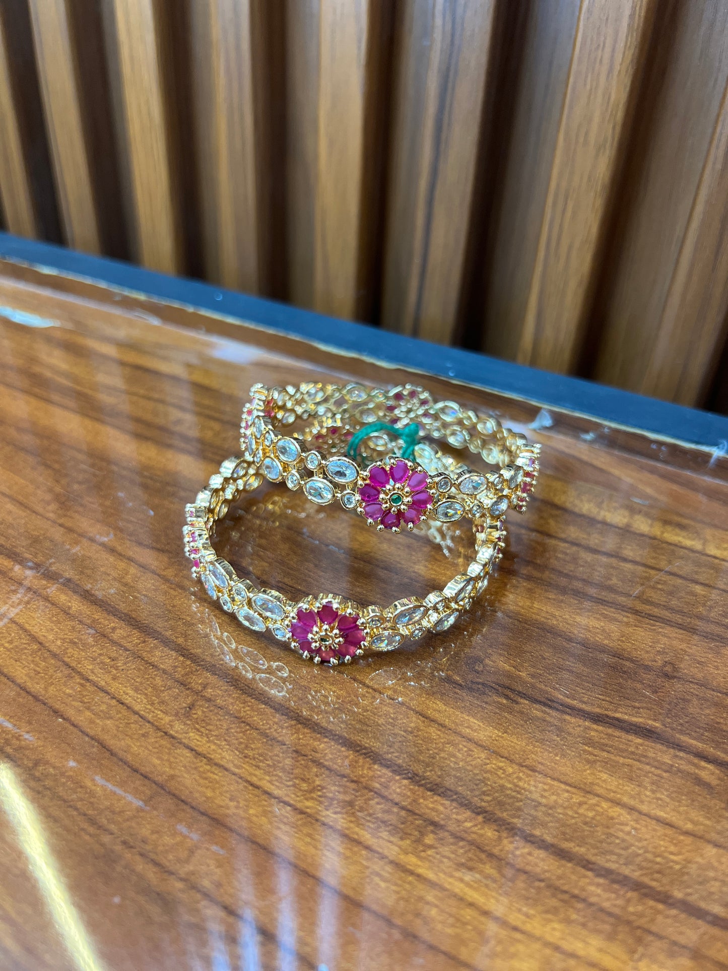 Ruby Bloom Kundan Bangles