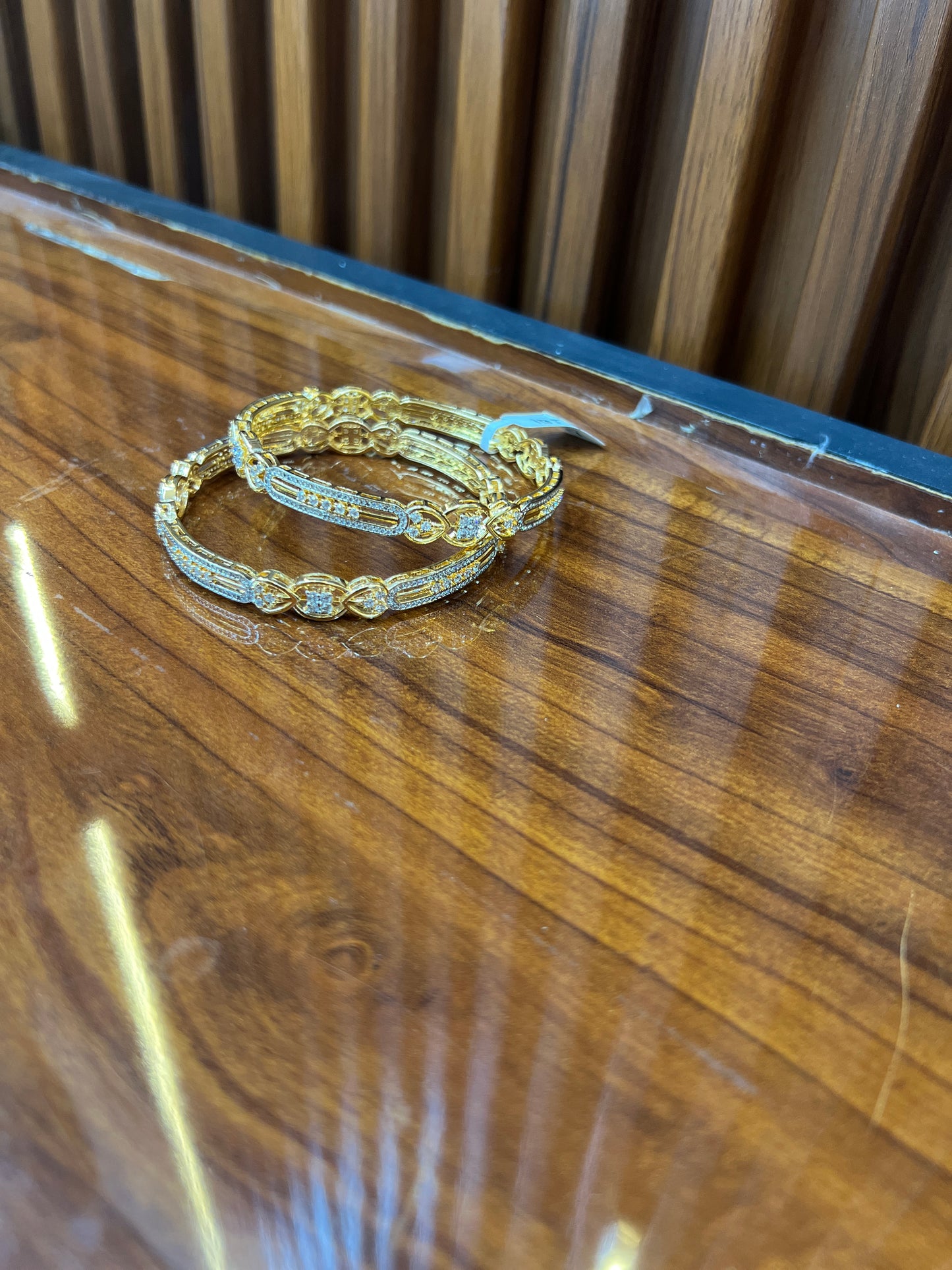 Royal Radiance Gold-Tone Bangles