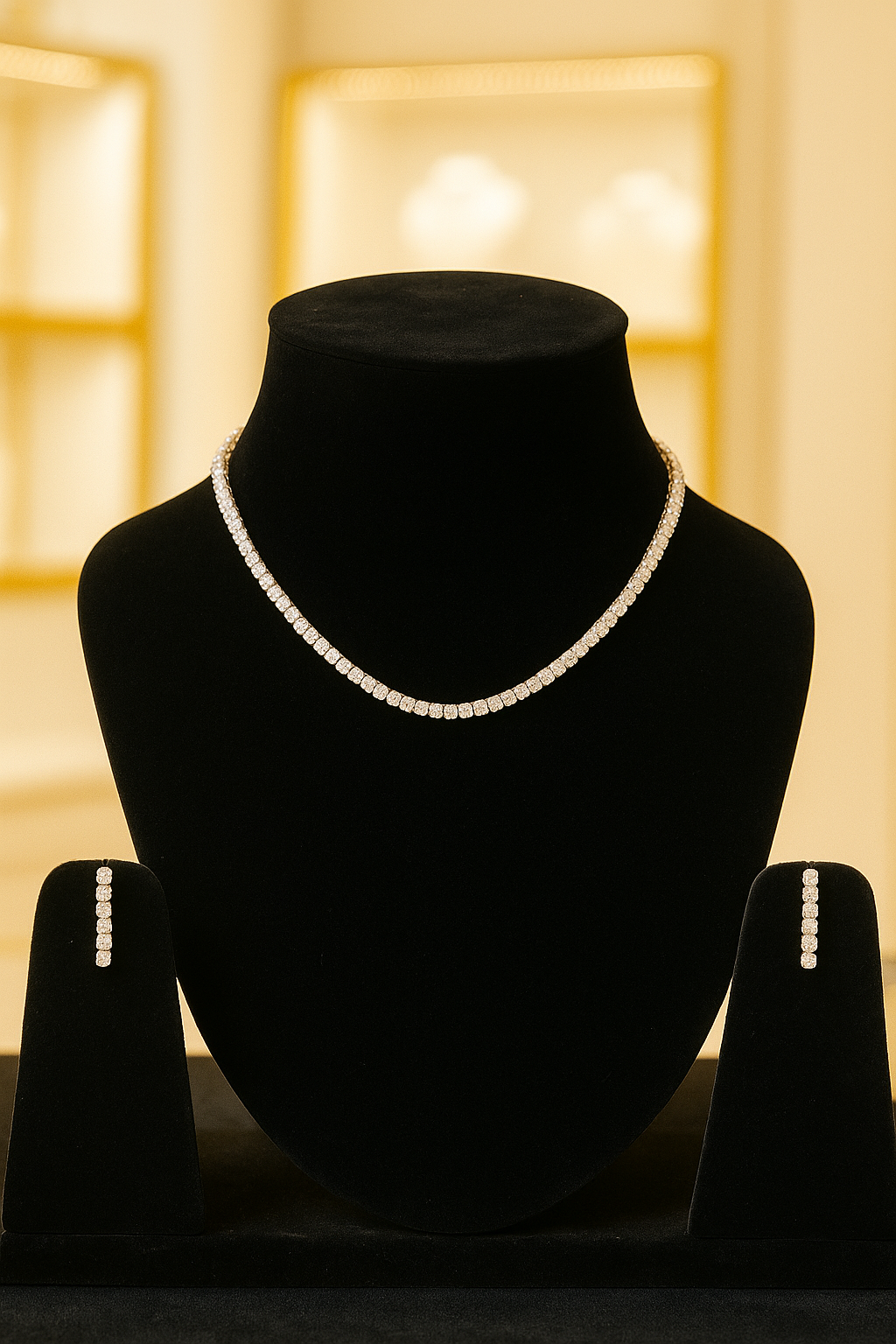 Luxe Glow Necklace Stud Set