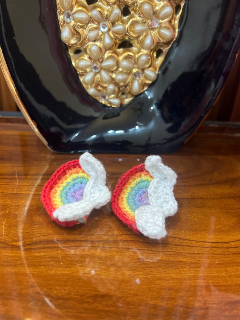 RainbowWhisper Crochet Clip