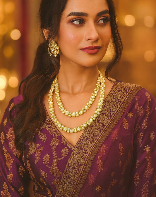 Royal Kundan Polki Necklace Set