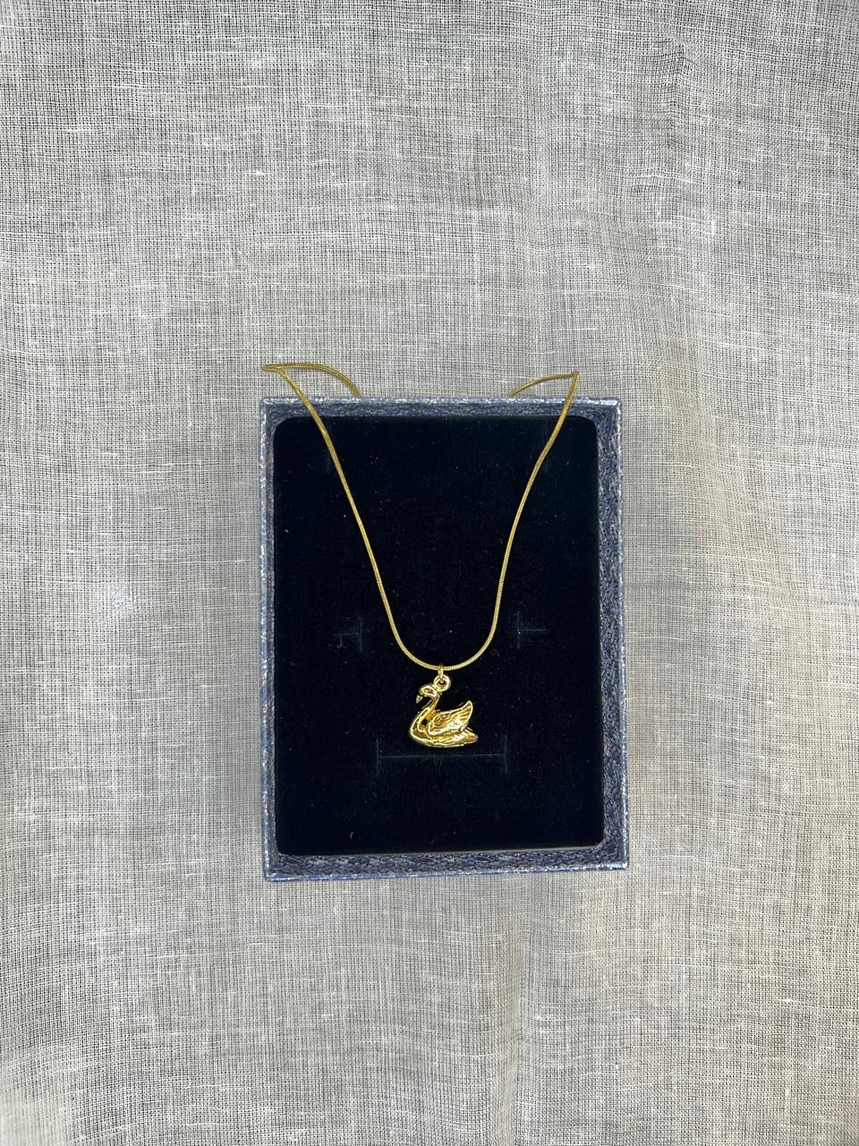 Golden Grace Swan Pendant