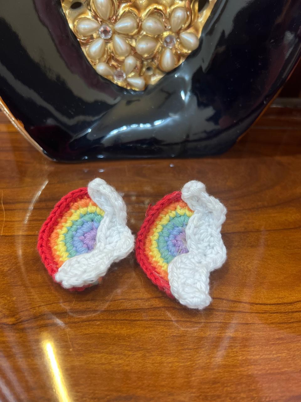 RainbowWhisper Crochet Clip