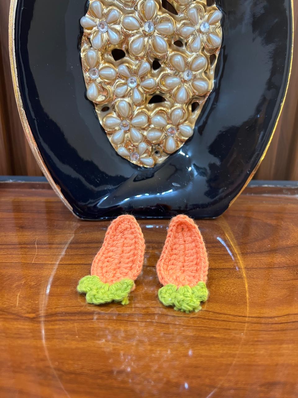 Carrot Cutie Crochet Clip