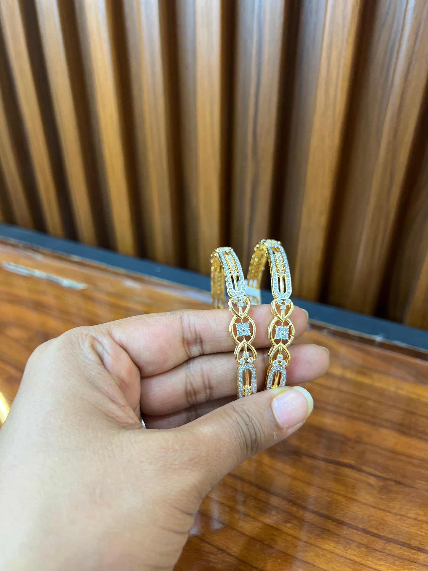 Royal Radiance Gold-Tone Bangles