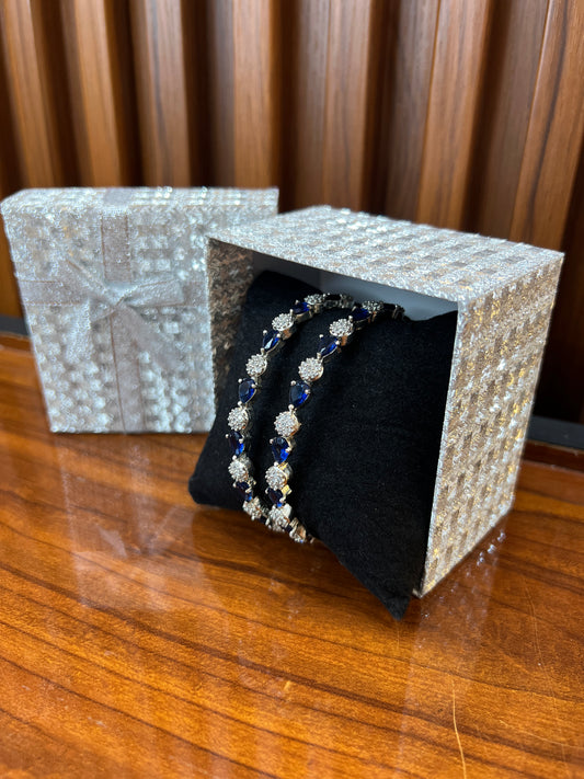 Ocean Sapphire Elegance Bangles