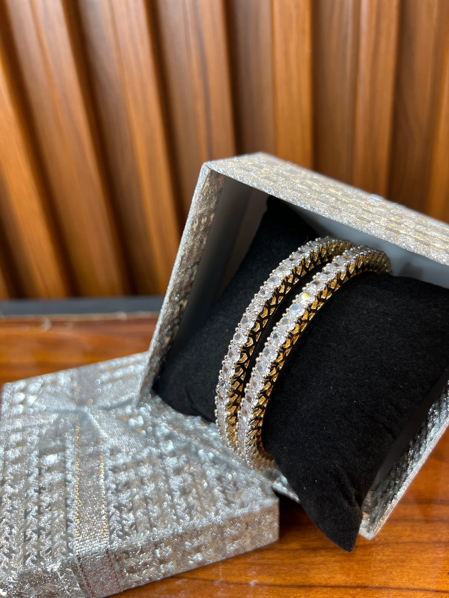 Diamond Drama Duo Bangles